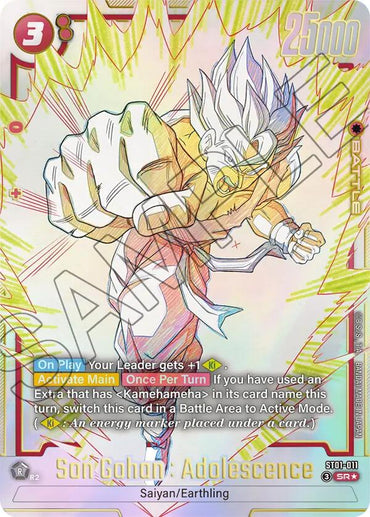 Son Gohan : Adolescence (ST01-011) (Alternate Art) [Story Booster 01]