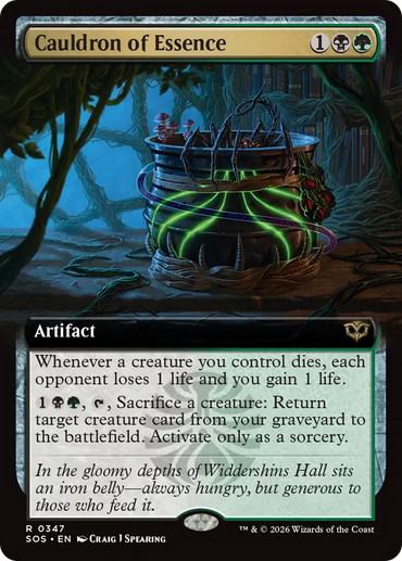 Cauldron of Essence (Extended Art) [Secrets of Strixhaven]