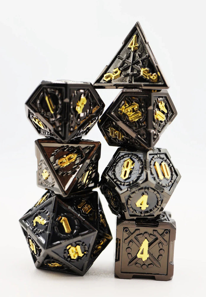 Foam Brain - RPG Dice Set - Crossed Swords