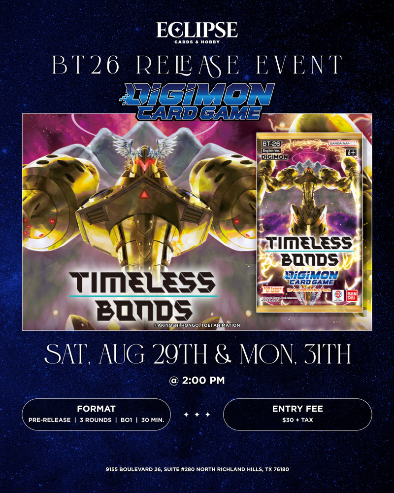 Digimon BT26 Timeless Bonds Release Event
