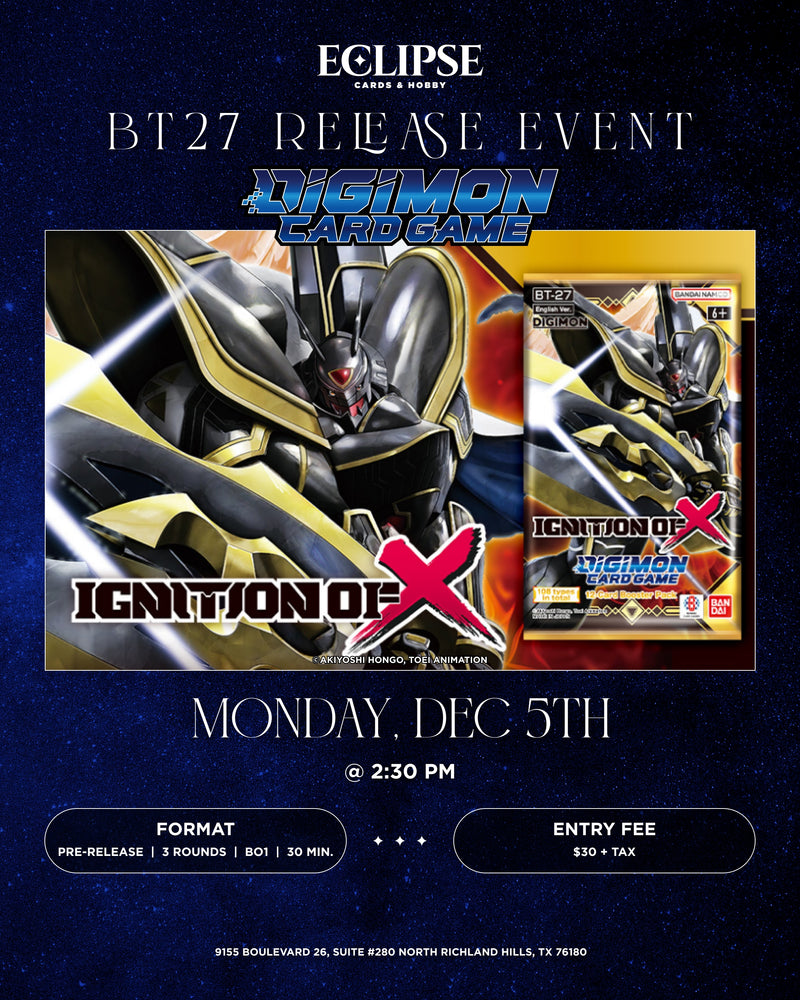 Digimon BT27 Ignition of X Release Event