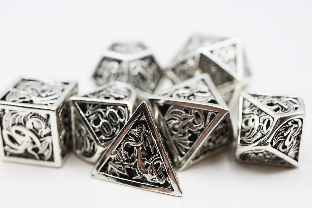 Foam Brain - RPG Dice Set - Metal
