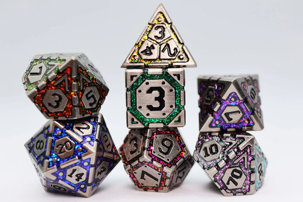 Foam Brain - RPG Dice Set - Metal