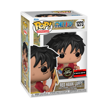 Funko POP! #1273 Red Hawk Luffy (One Piece) - Limited Glow Chase Edition - AAA Anime Exclusive