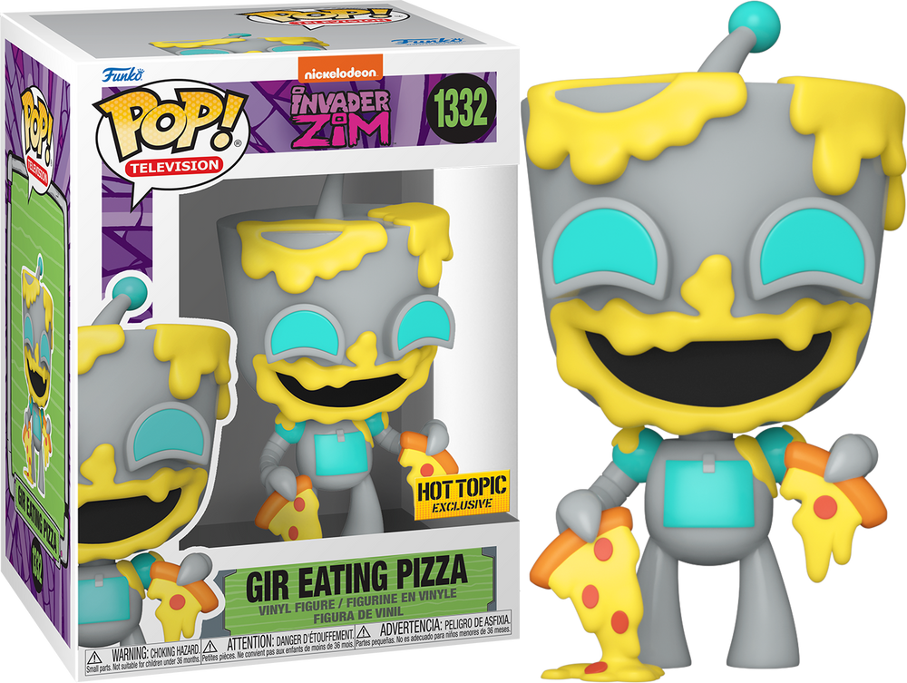 Funko POP! #1332 Gir Eating Pizza (Invader Zim) - Hot Topic Exclusive