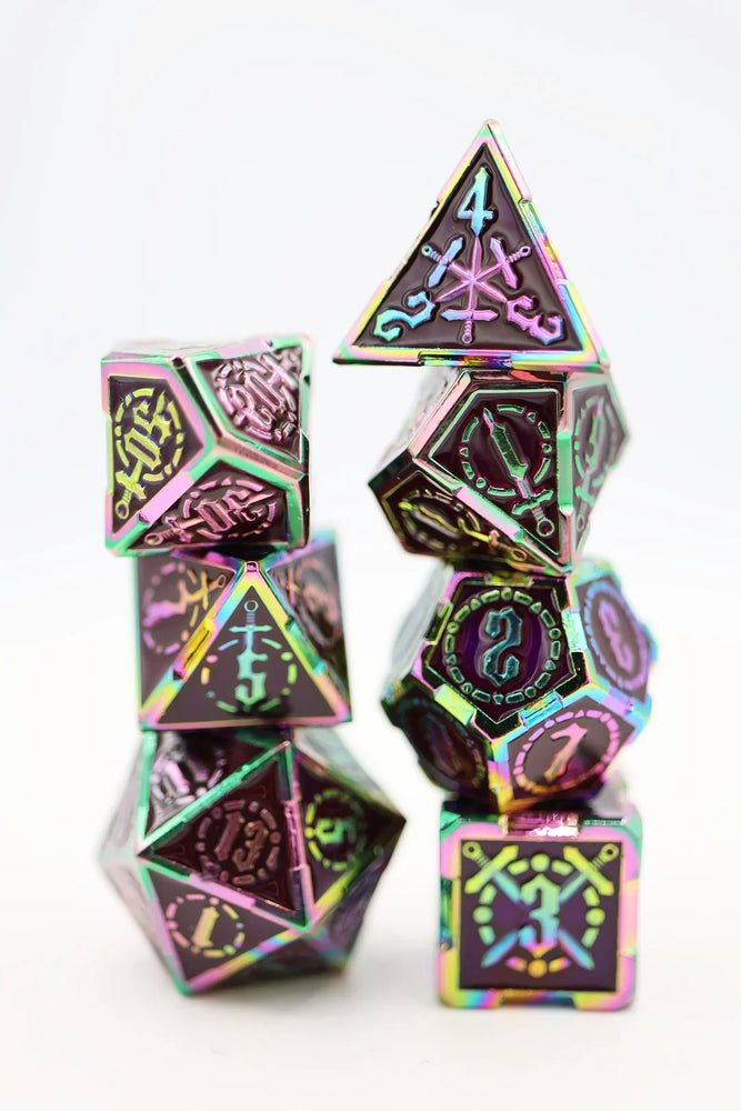 Foam Brain - RPG Dice Set - Crossed Swords