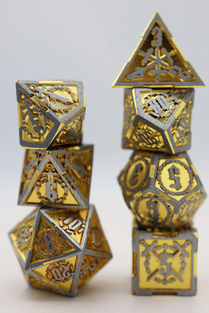Foam Brain - RPG Dice Set - Crossed Swords