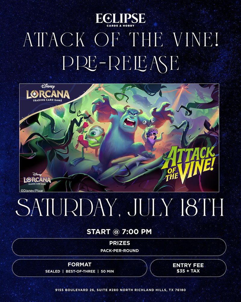 Lorcana Attack of the Vine Pre-release