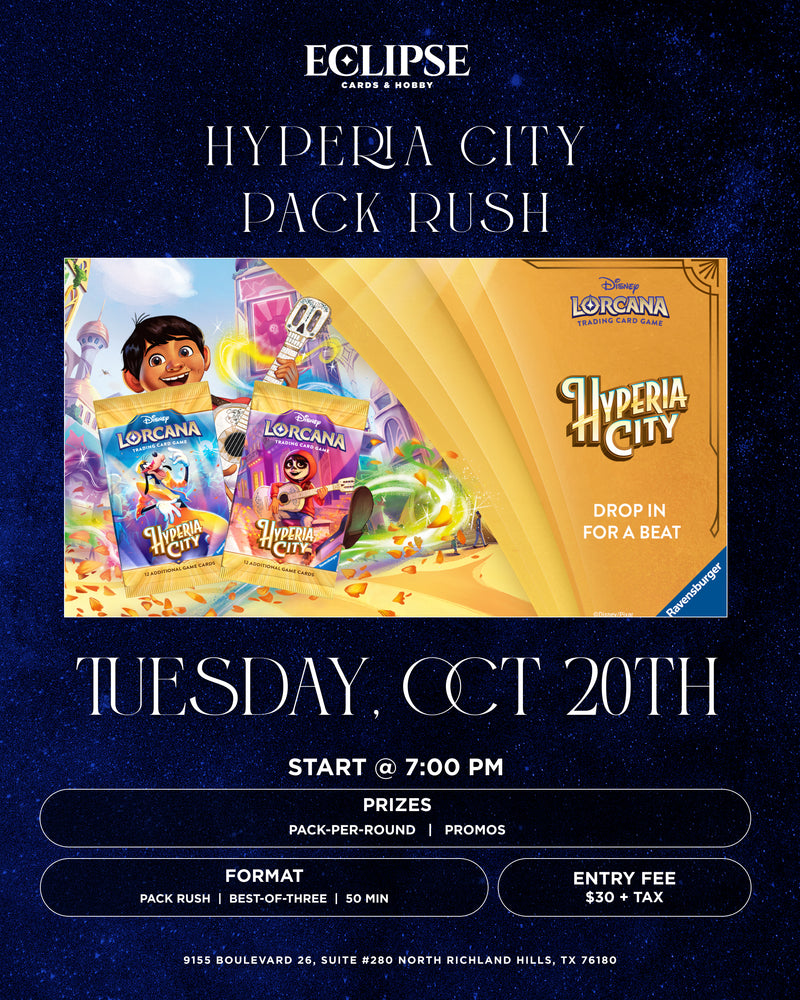 Lorcana Hyperia City Release Pack Rush