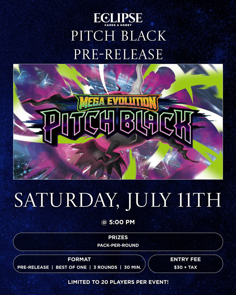 Mega Evolution: Pitch Black Pre-Release