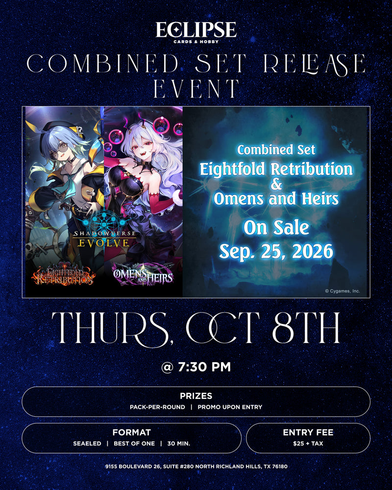 SVE Combined Set - Eightfold Retribution & Omens and Heirs Release Event