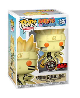 Funko POP! #1465 Naruto Uzumaki (Kurama Link Mode) (Naruto Shippuden) - Limited Glow Chase Edition - AAA Anime Exclusive