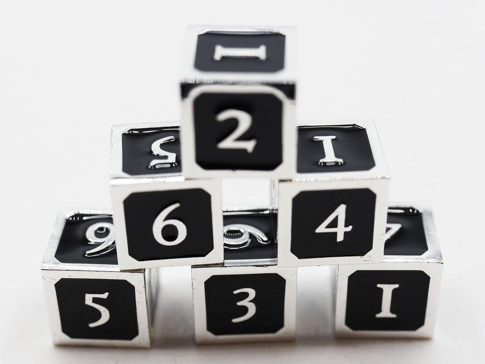 Foam Brain - D6 Metal Dice Set