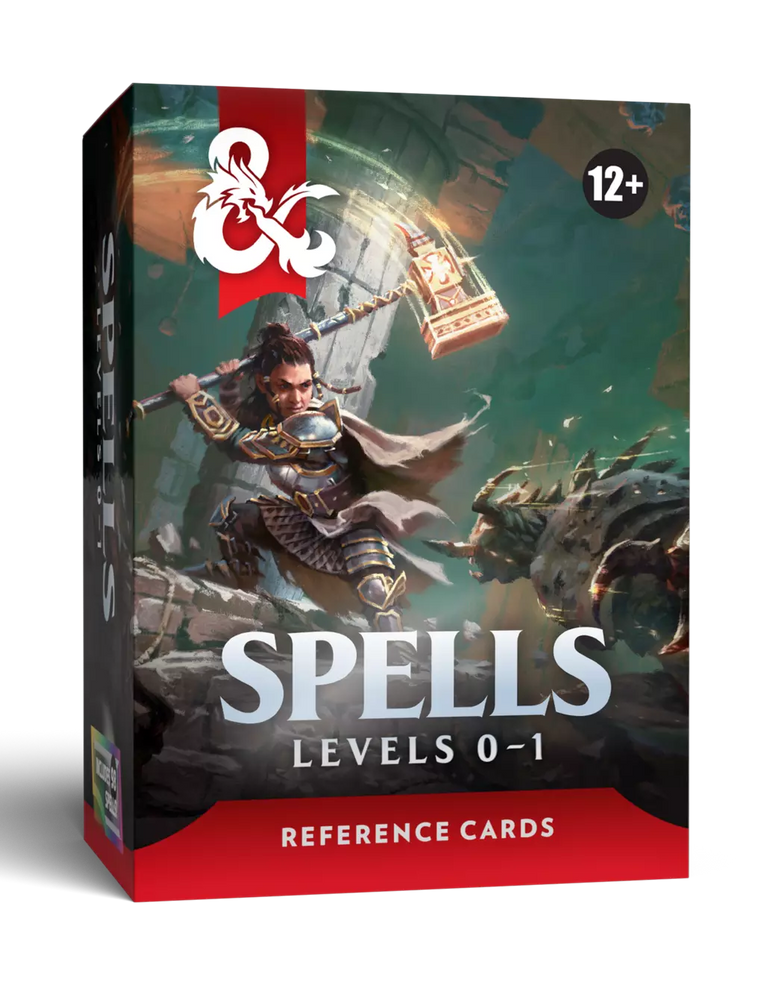D&D Spell Reference Cards: Levels 0-1
