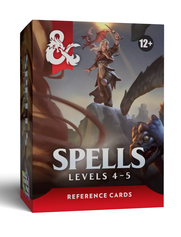 D&D Spell Reference Cards: Levels 4-5