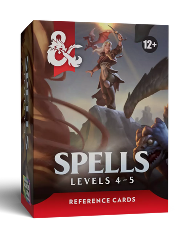 D&D Spell Reference Cards: Levels 4-5