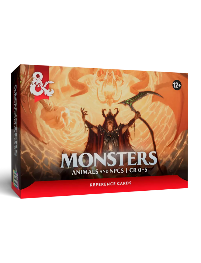 D&D Monster Reference Cards: Animals and NPCs