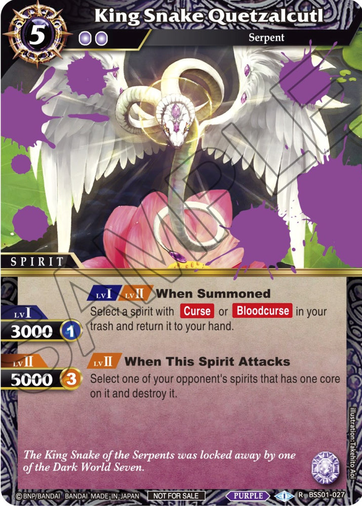 King Snake Quetzalcutl (Event Pack 1) (BSS01-027) [Launch & Event Promos]