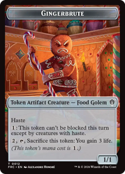 Gingerbrute // Myr Double-Sided Token [Reality Fracture Commander Tokens]