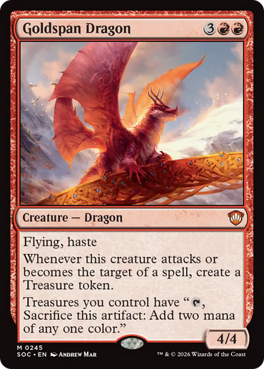 Goldspan Dragon [Secrets of Strixhaven Commander]