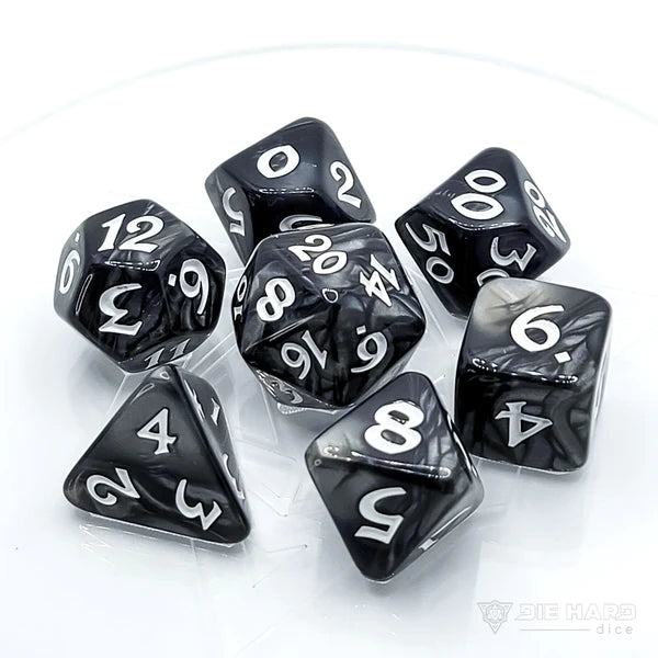 Die Hard Dice - 7pc RPG Set - Acrylic