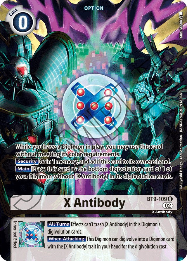 X Antibody [BT9-109] (Alternate Art) [Starter Deck: Beelzemon Advanced