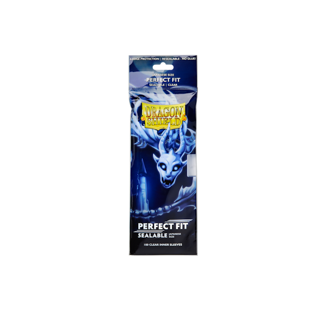 Dragon Shield Sealable Perfect Fit Sleeves (Japanese) - Clear
