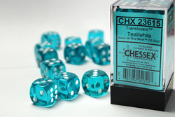 Chessex 16mm d6 Dice Block (12 dice)