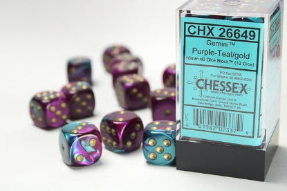 Chessex 16mm d6 Dice Block (12 dice)