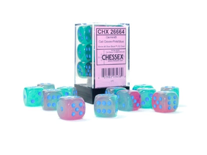 Chessex 16mm d6 Dice Block (12 dice)