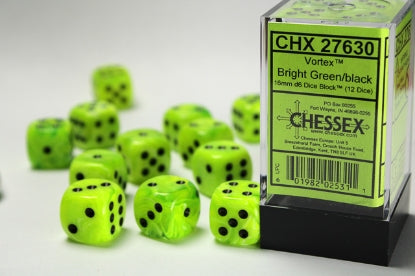 Chessex 16mm d6 Dice Block (12 dice)