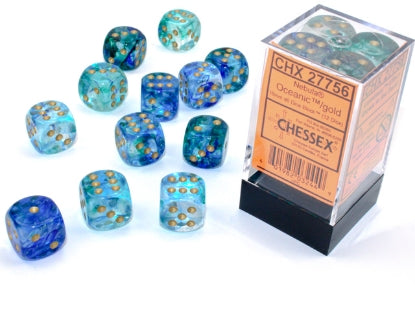 Chessex 16mm d6 Dice Block (12 dice)