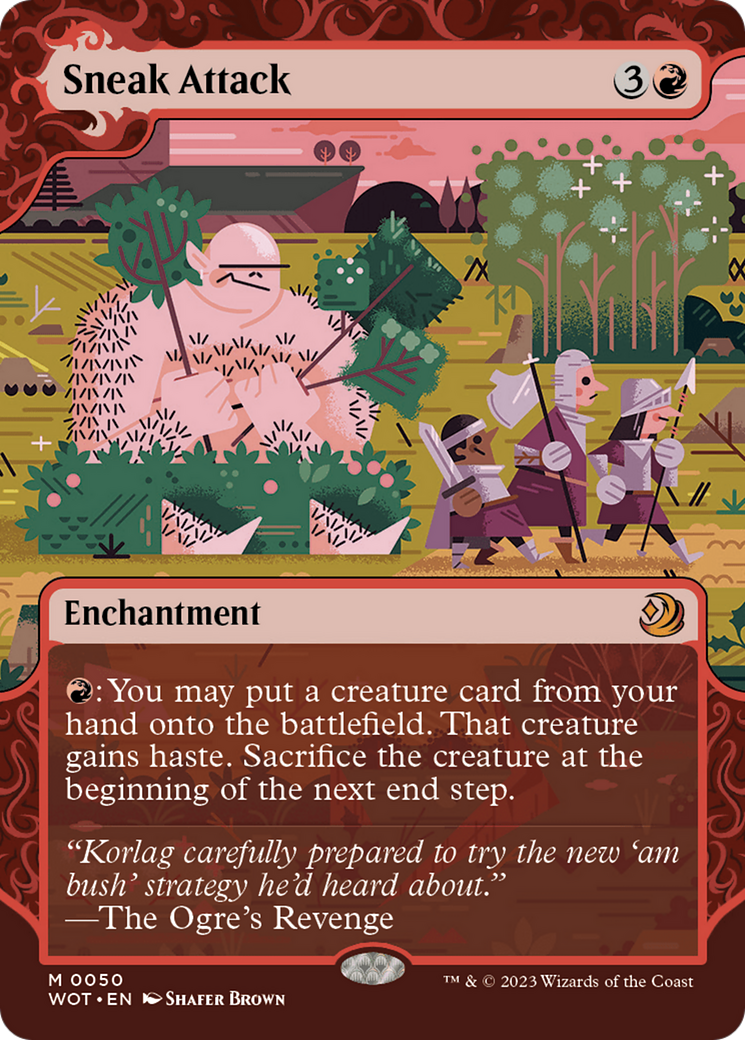 mtg cards like sneak attack Magic The Gathering - Dominaria Remastered - (Retro Frame) Art by Mark Zug Age Group Sneak Attack [Wilds of Eldraine: