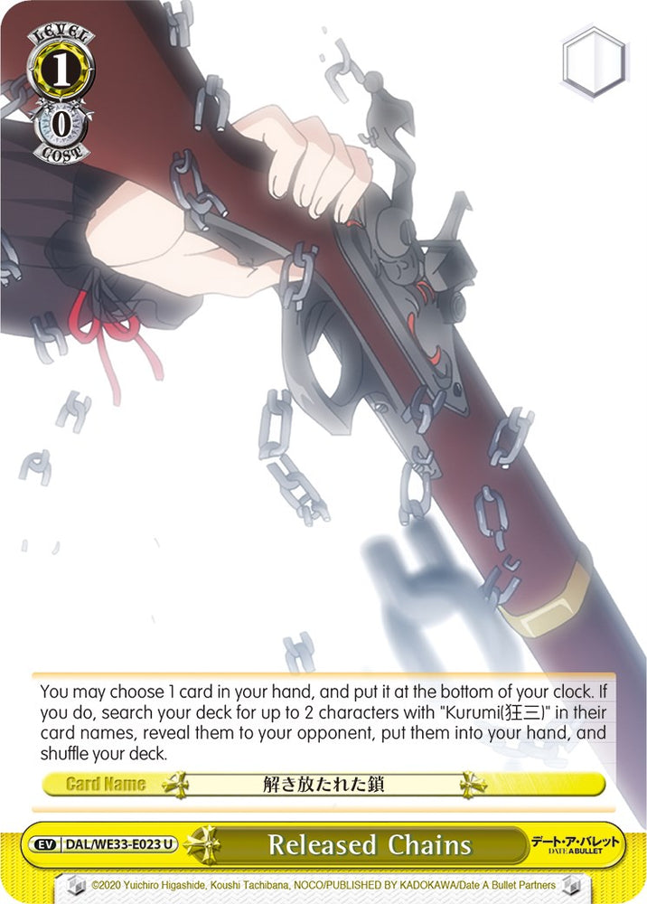 Released Chains (DAL/WE33-E023 U) (Parallel Foil) [Date A Bullet]