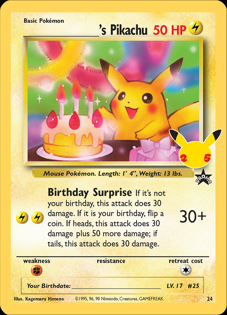 _____'s Pikachu (24) [Celebrations: 25th Anniversary