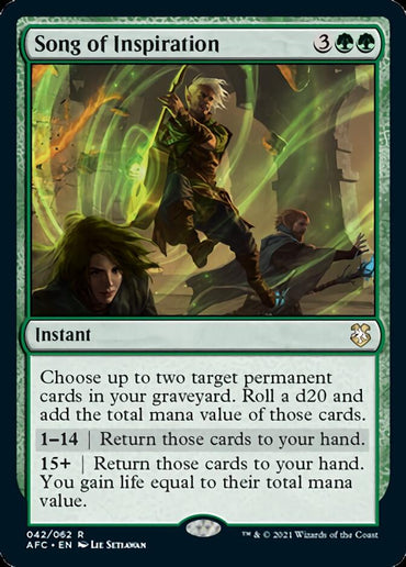 Song of Inspiration [Dungeons & Dragons: Adventures in the Forgotten Realms Commander]