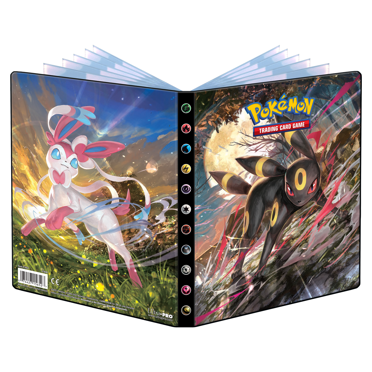 Pokémon: Sword and Shield 4-Pocket Portfolio - Ultra Pro, Holds & Protects  40 Single-Loaded or 80 Double-Loaded Trading Cards