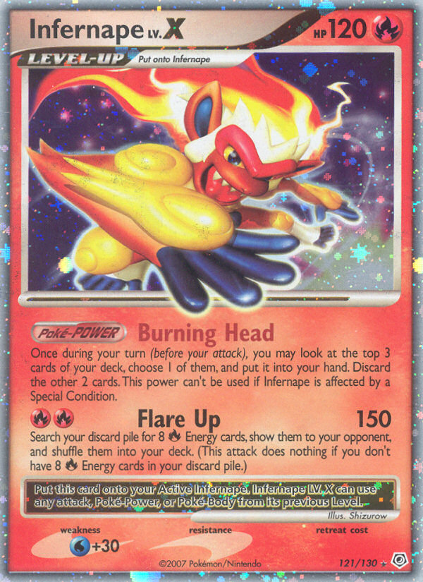 Infernape LV.X (121/130) [Diamond & Pearl: Base Set]