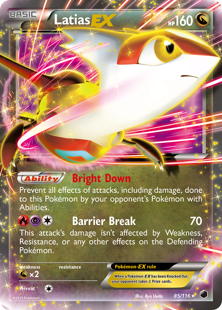 latias pokemon card value Latias EX (85/116) [Black & White: Plasma Freeze]