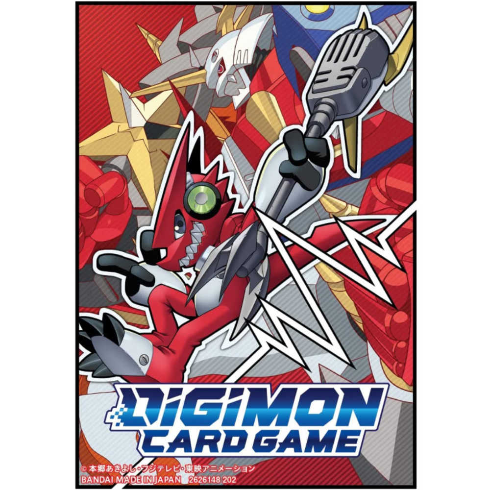 Digimon Trading Card Supplies - Deck Sleeves - Shoutmon & Omegashoutmon