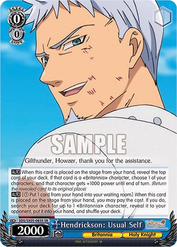 Hendrickson: Usual Self (SR) [The Seven Deadly Sins: Revival of The Commandments]