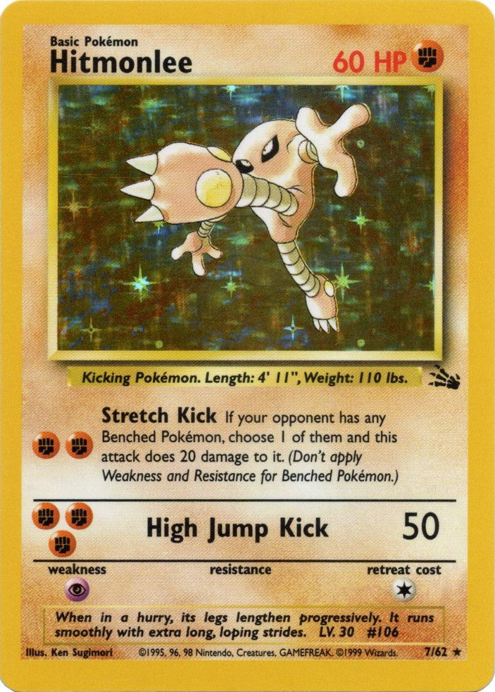 Hitmonlee (7/62) [Fossil Unlimited]