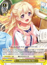 Moment in the Sun (BD/W63-E023 U) [BanG Dream! Girls Band Party! Vol.2]