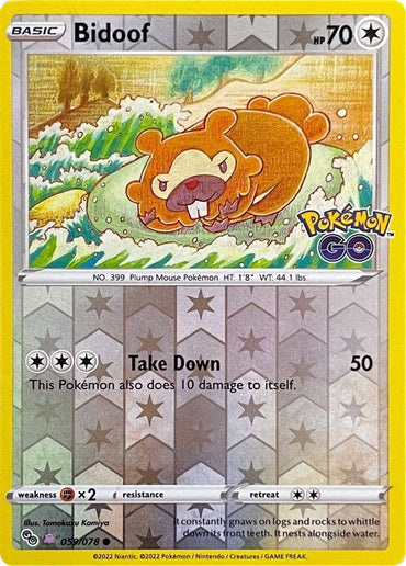 Bidoof (059/078) (Peelable Ditto) [Pokémon GO]