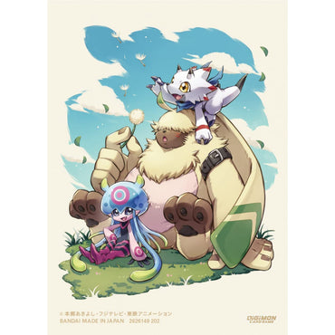 Digimon Trading Card Supplies - Deck Sleeves - Jellymon And Angoramon