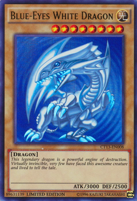 yugioh ultra rare dragon cards Blue-Eyes White Dragon [CT13-EN008] Ultra Rare