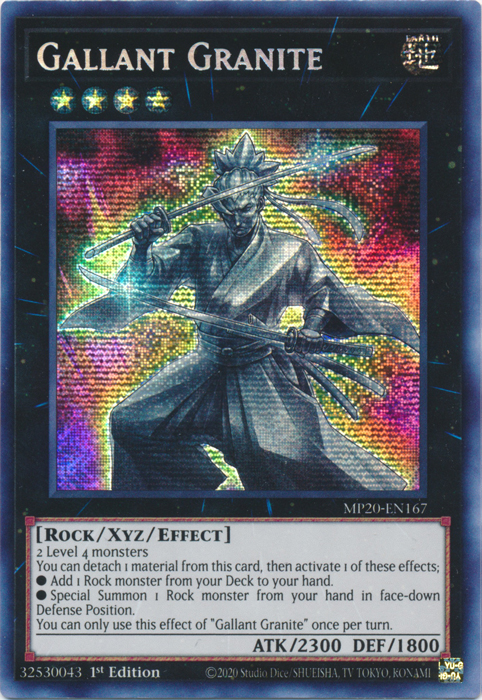 Gallant Granite [MP20-EN167] Prismatic Secret Rare