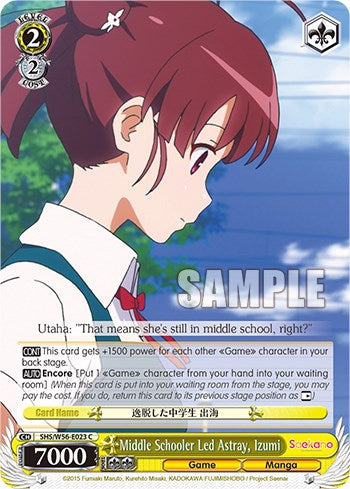 Middle Schooler Led Astray, Izumi [Saekano: How to Raise a Boring Girlfriend]