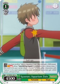 Syaoran: Aquarium Date (CCS/WX01-041 U) [Cardcaptor Sakura: Clear Card]