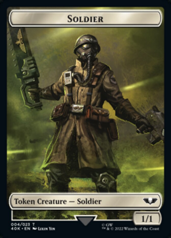 Soldier (004) // Vanguard Suppressor Double-Sided Token [Universes Beyond: Warhammer 40,000 Tokens]